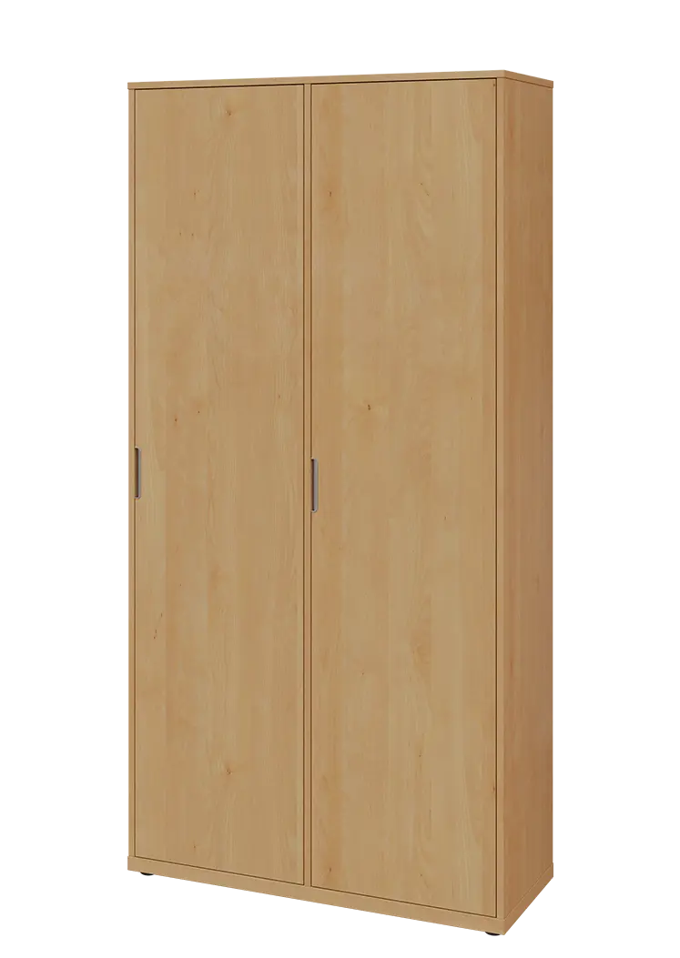 KSR6-81 P skříň šatní, 2x výsuvné ramínko, 2053x1022x400 mm, provedení pravé, javor horský